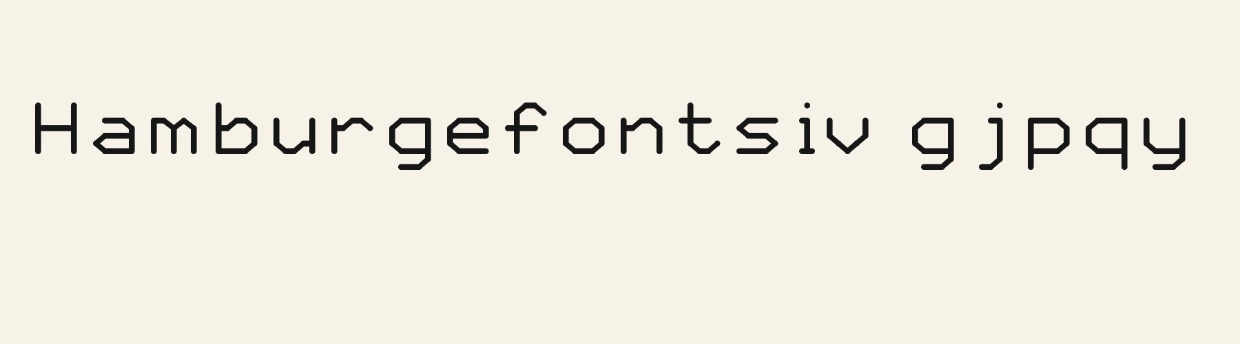 Geo Sans Round lowercase specimen