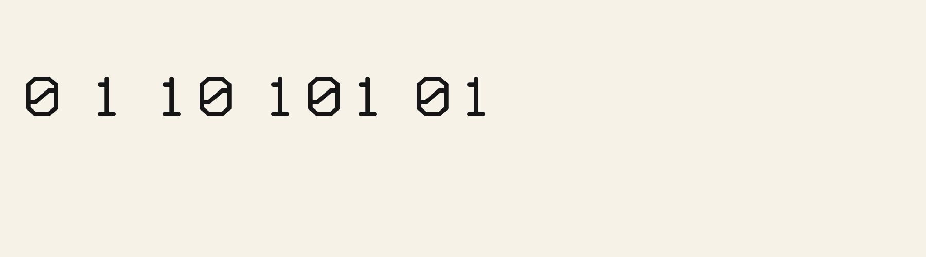 Geo Sans Round numbers specimen