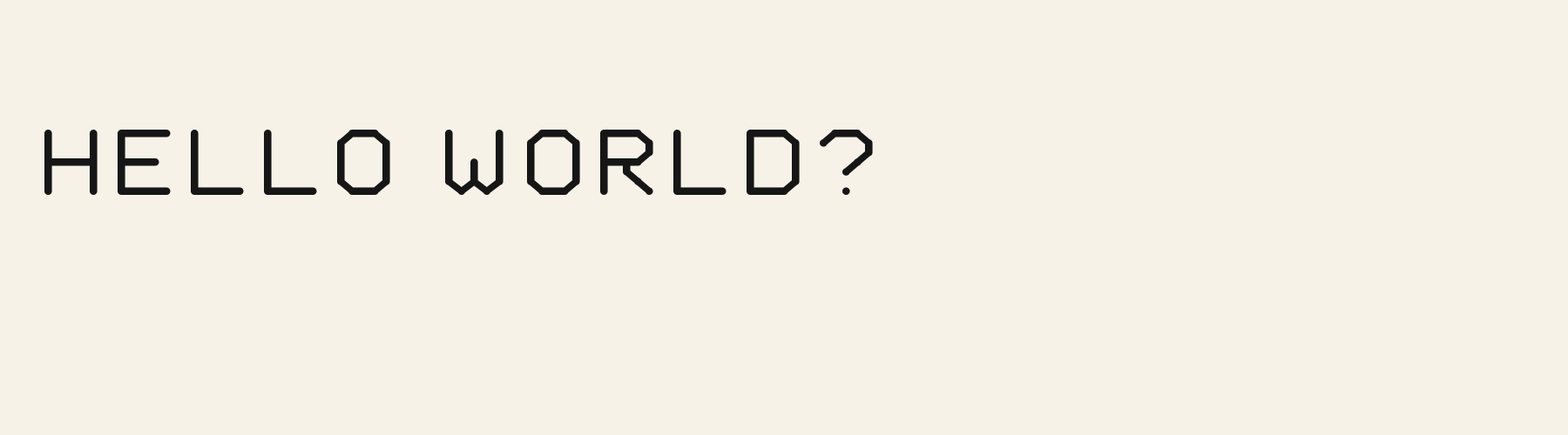 Geo Sans Round pangram specimen