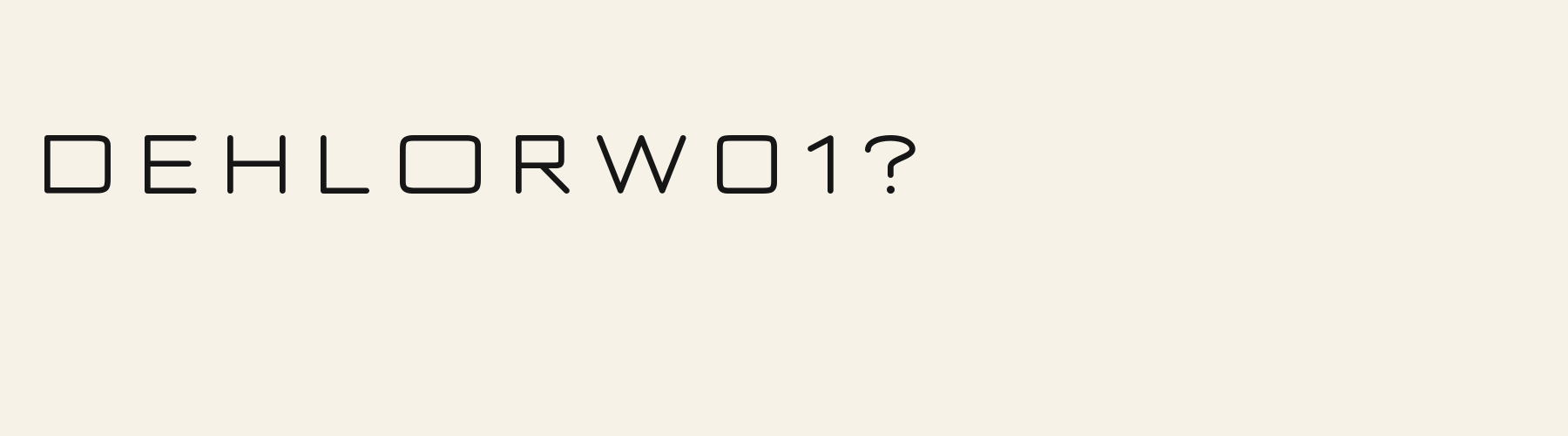 Orbital Sans alphabet specimen