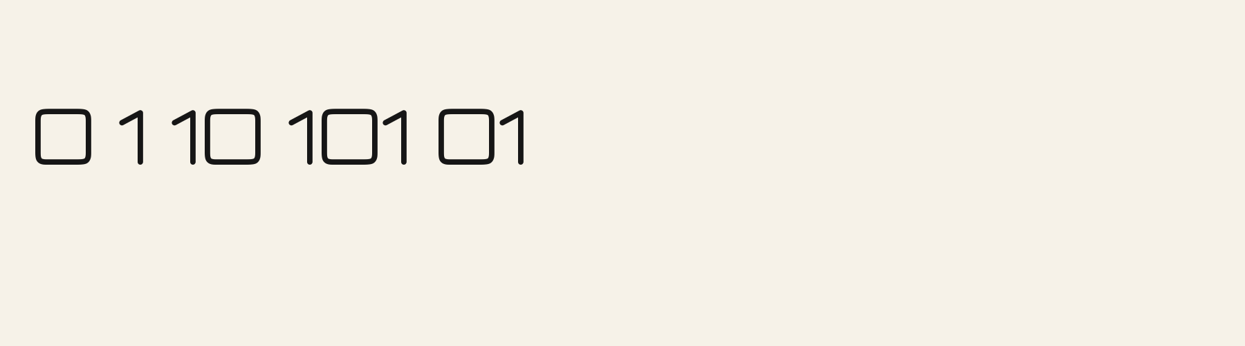 Orbital Sans numbers specimen