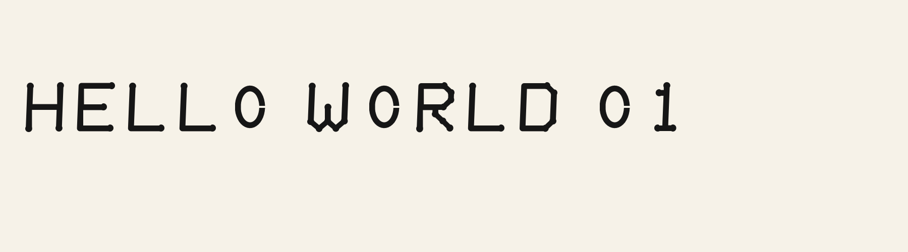Rounded Humanist Terminal bold specimen
