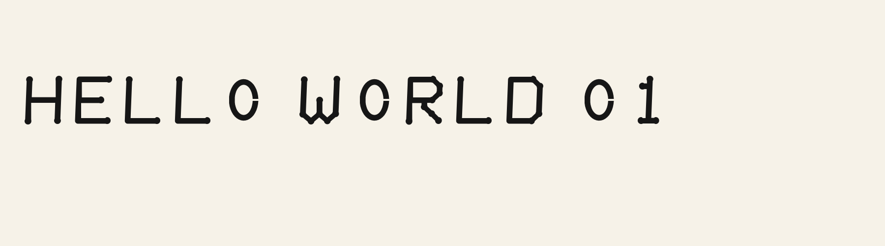 Rounded Humanist Terminal bold specimen