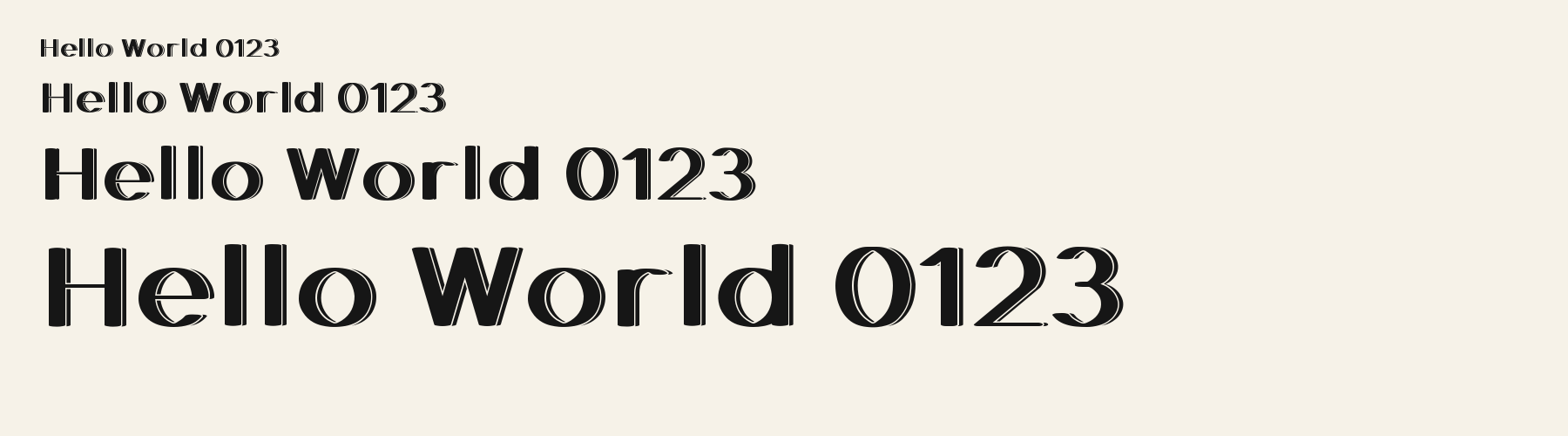 Skyline Deco 3D sizes specimen