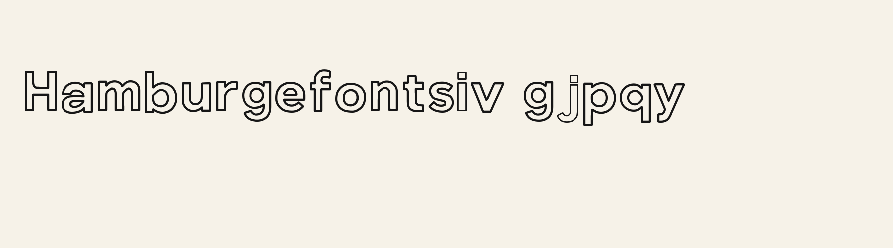 Buttress Bowl Sans Outline lowercase specimen