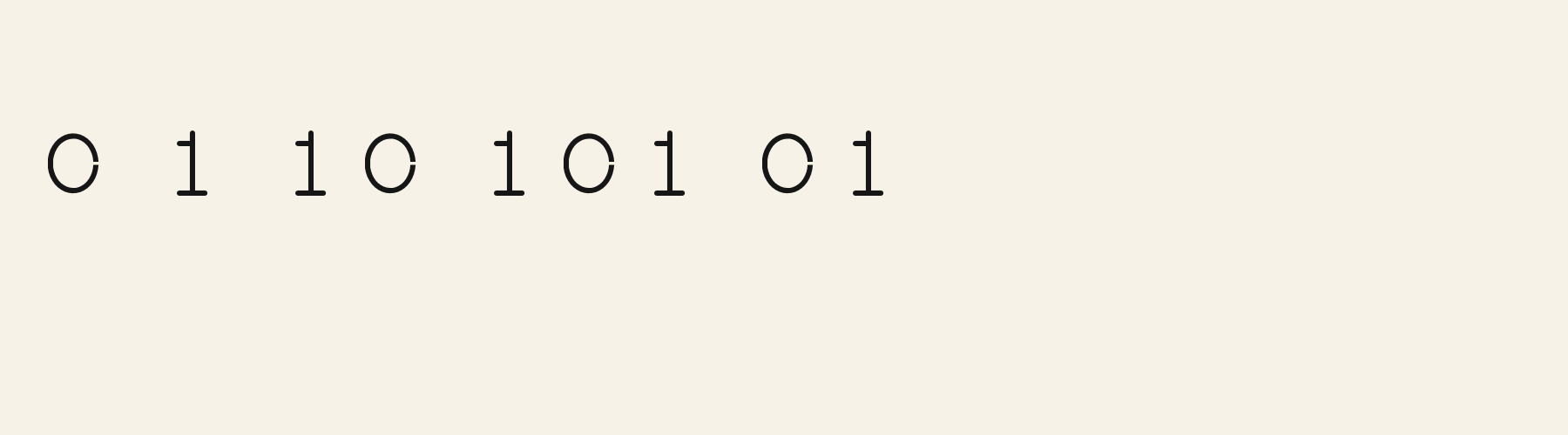 Geo Circle Open numbers specimen