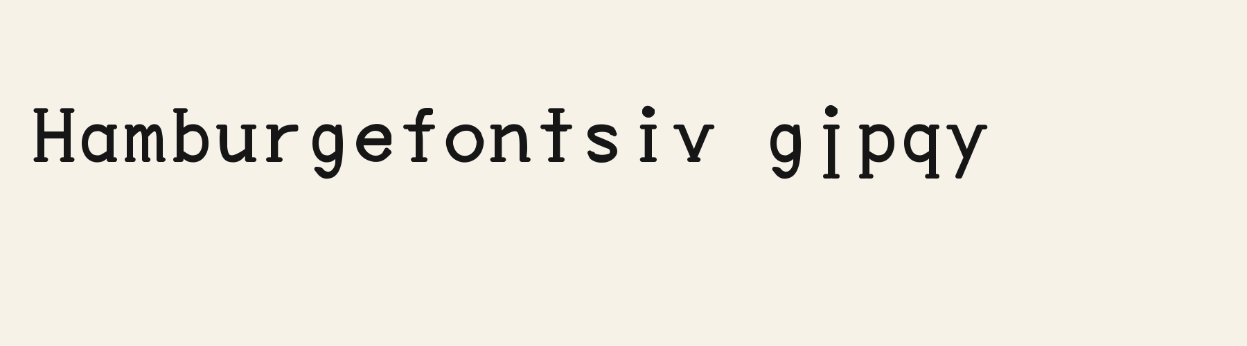 Manuscript Mono lowercase specimen