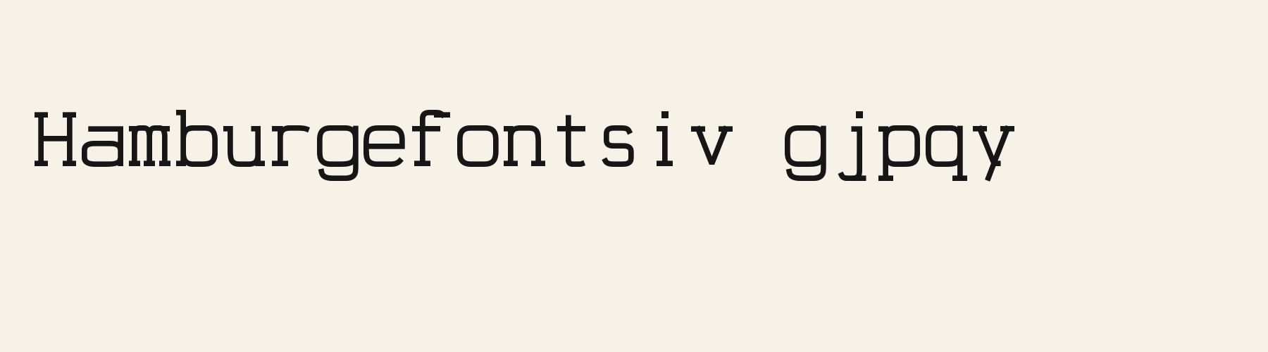 Telex Mono lowercase specimen