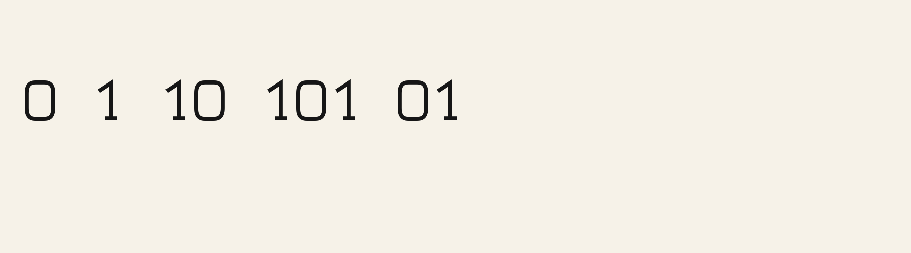 Telex Mono numbers specimen