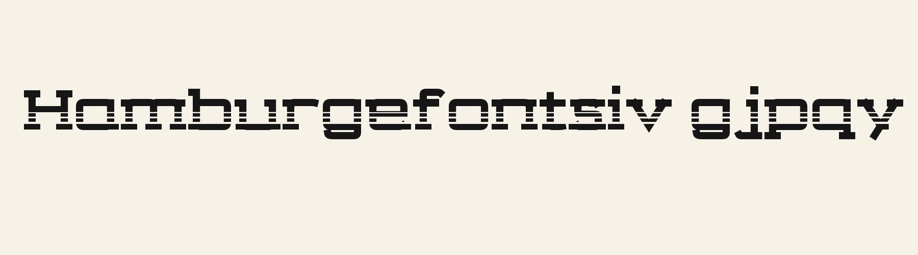 Pulse Slab Stripes lowercase specimen