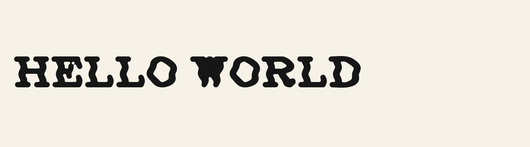 Bellbottom Serif cover specimen