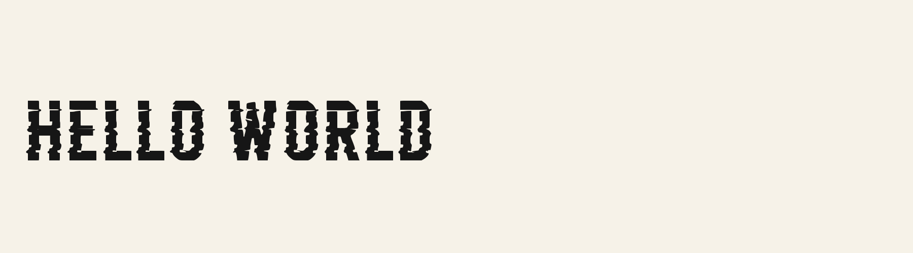 Static Ruin Grotesk cover specimen