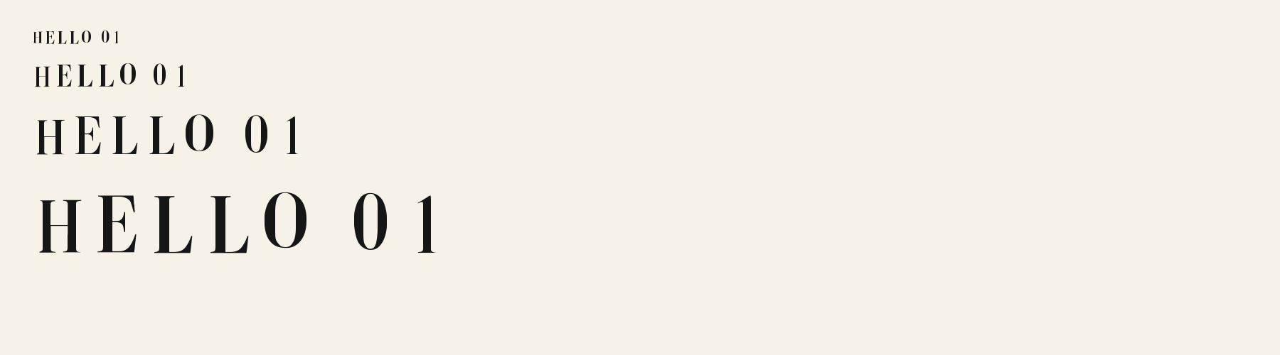 Serif Editorial High sizes specimen