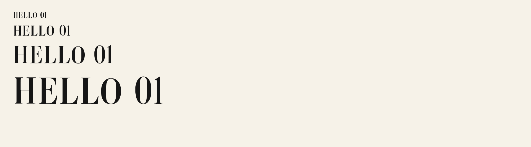 Serif Editorial High sizes specimen