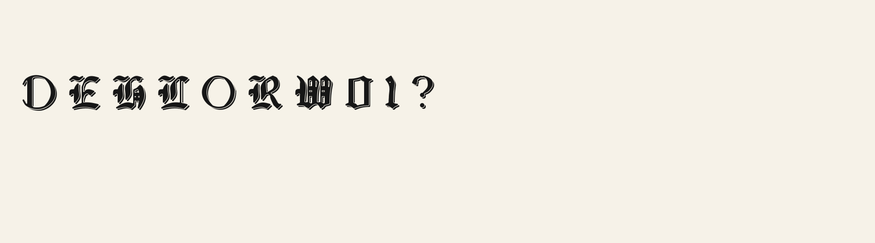 Saga Rotunda Shadow alphabet specimen