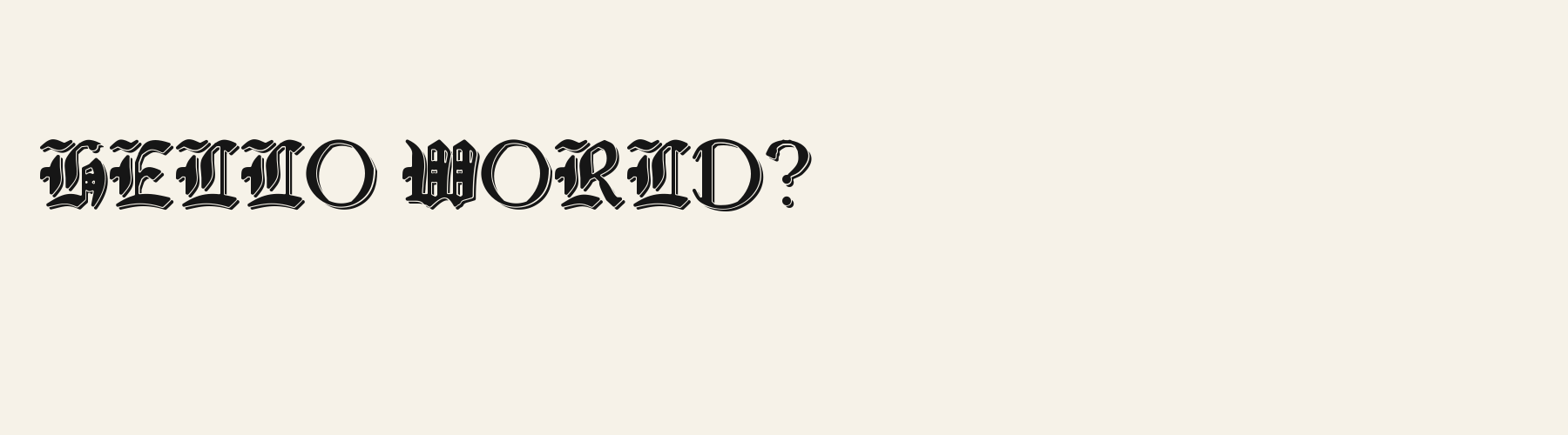 Saga Rotunda Shadow pangram specimen