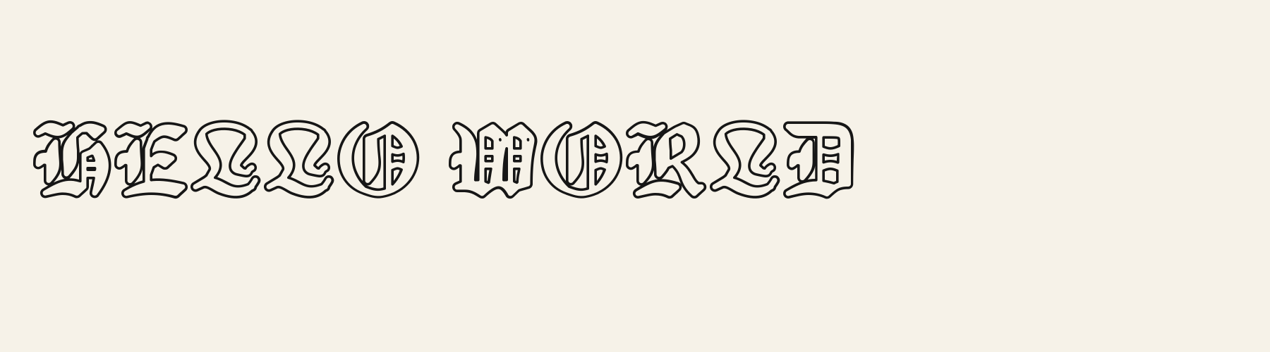 Textura Outline cover specimen