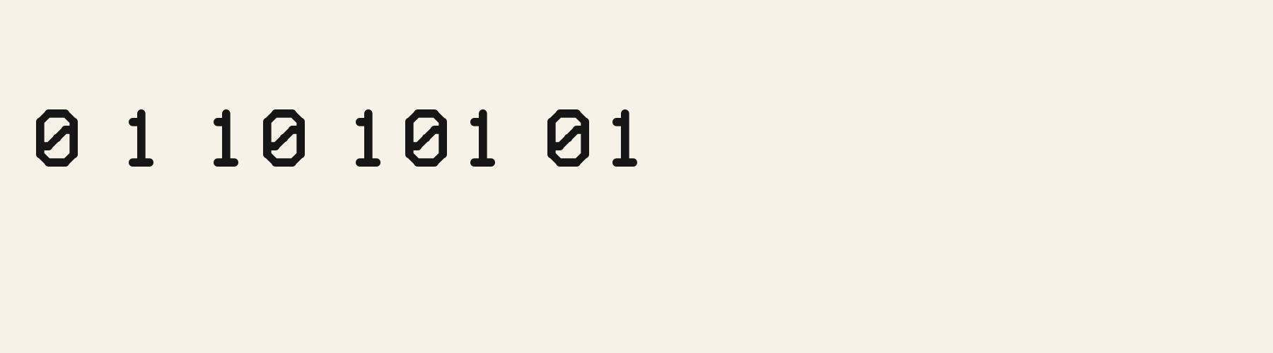 Rounded Soft Block numbers specimen
