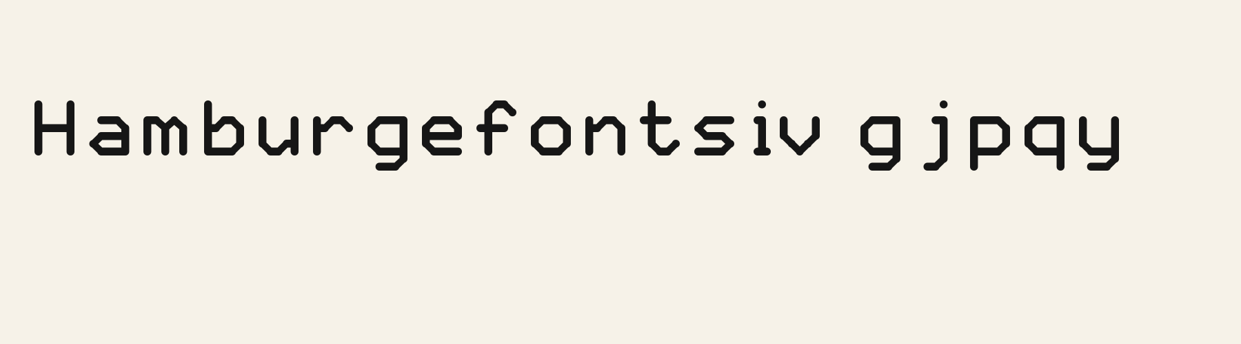 Rounded Soft Block lowercase specimen