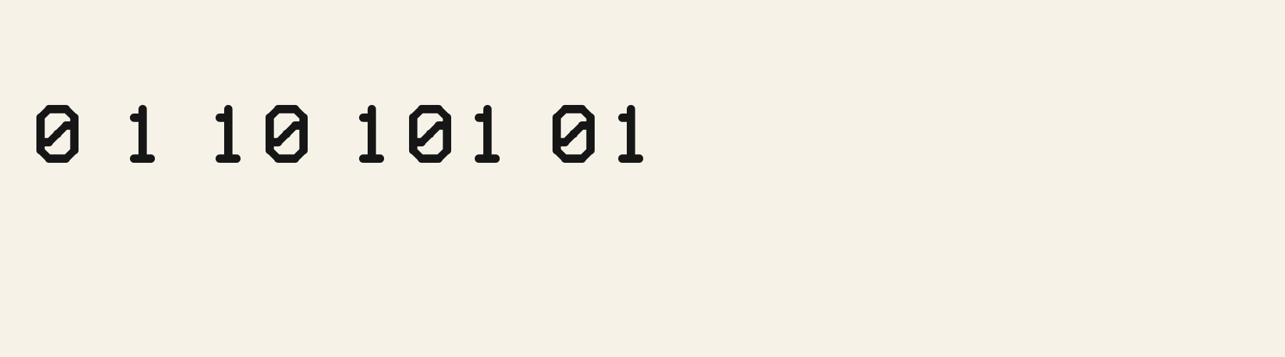 Rounded Soft Block numbers specimen