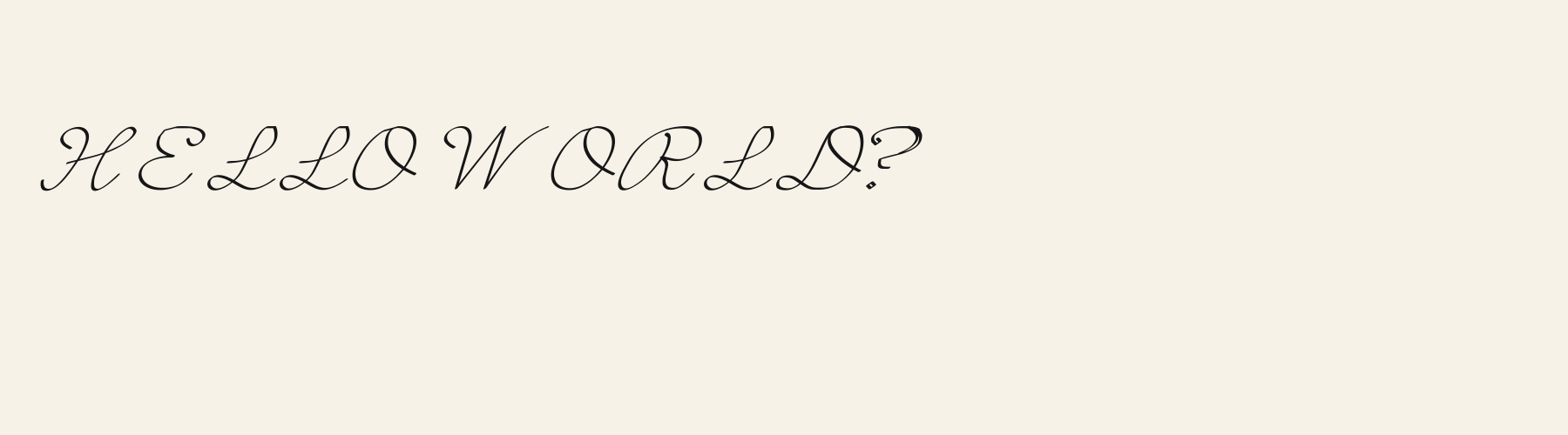 Courier Sign pangram specimen