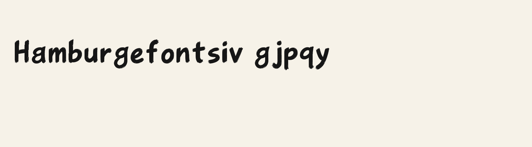 Brush Dry Arcade lowercase specimen