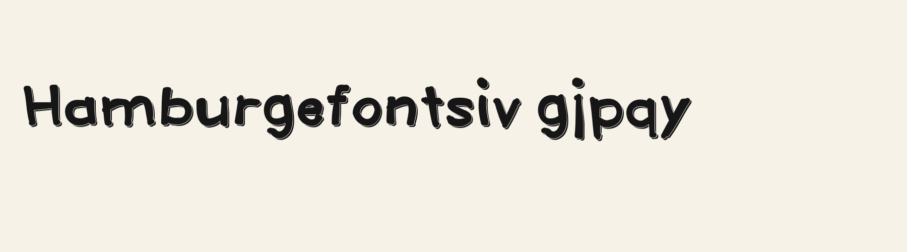 Gag Shadow lowercase specimen