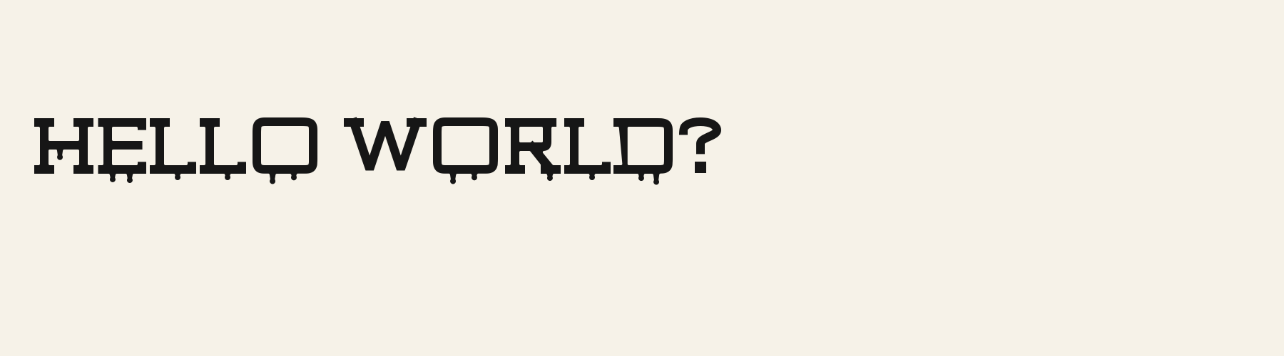 Wraith Slab pangram specimen