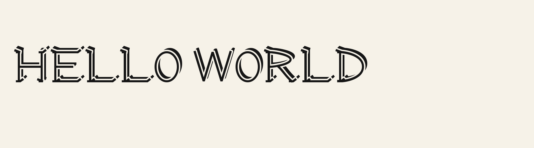 Canted Cup Serif 3D cover specimen