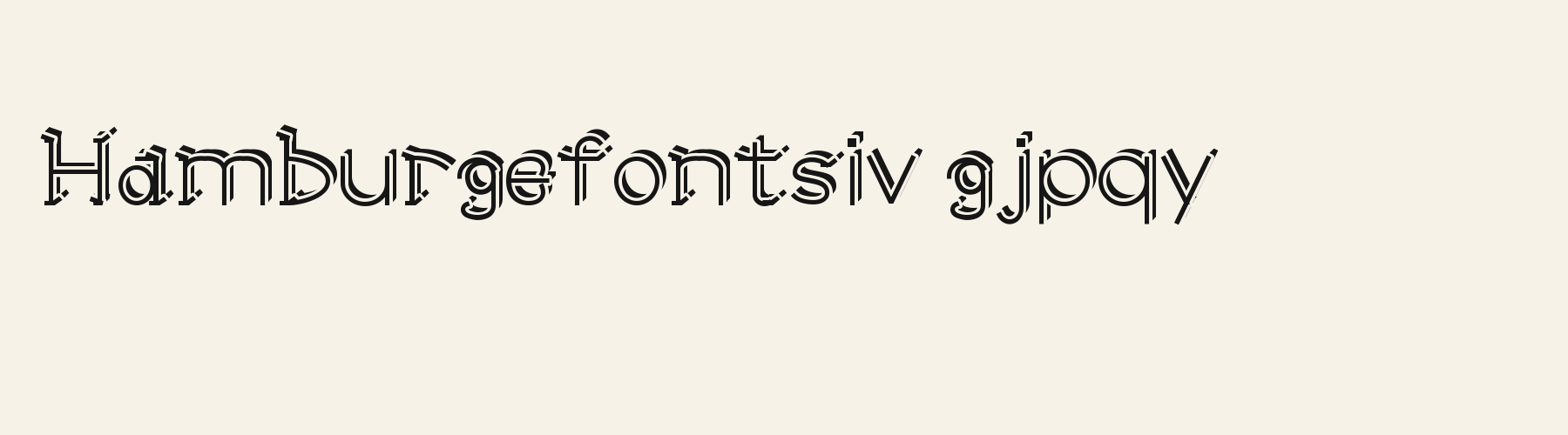Canted Cup Serif 3D lowercase specimen