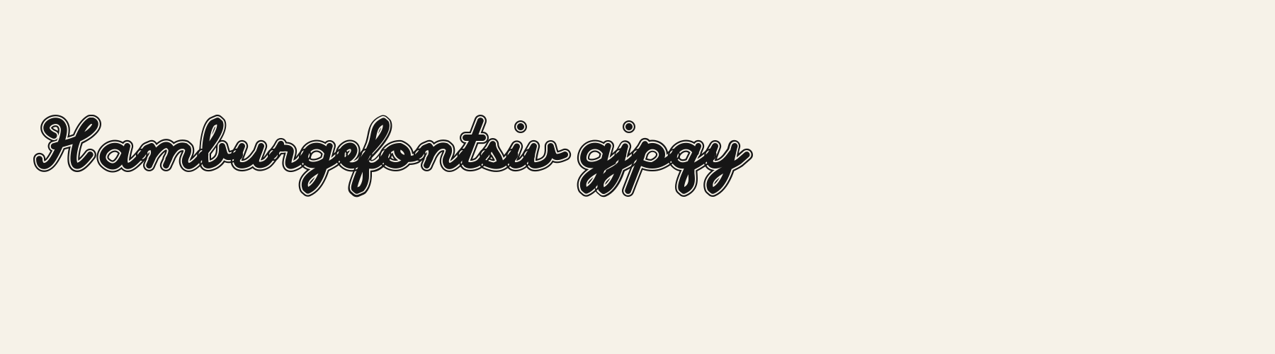 Dugout Script lowercase specimen