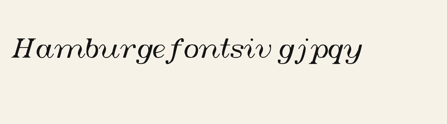 Couture Italic lowercase specimen