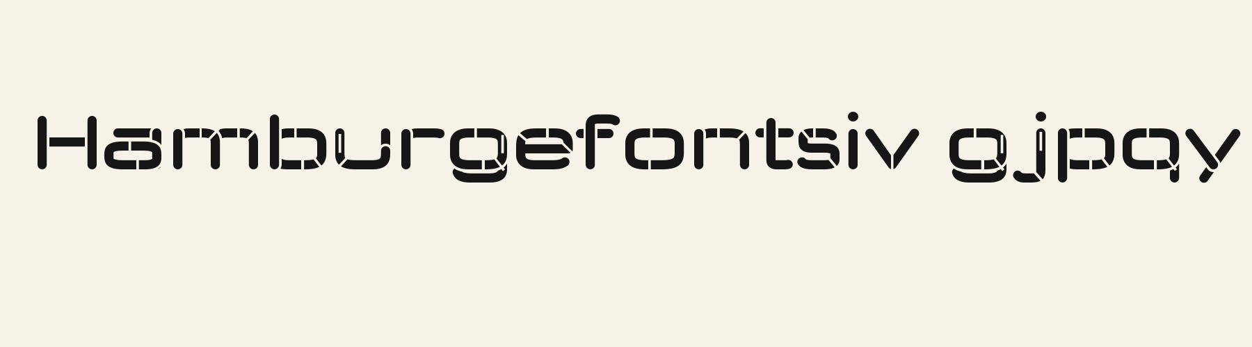 Brigade Wide Stencil lowercase specimen