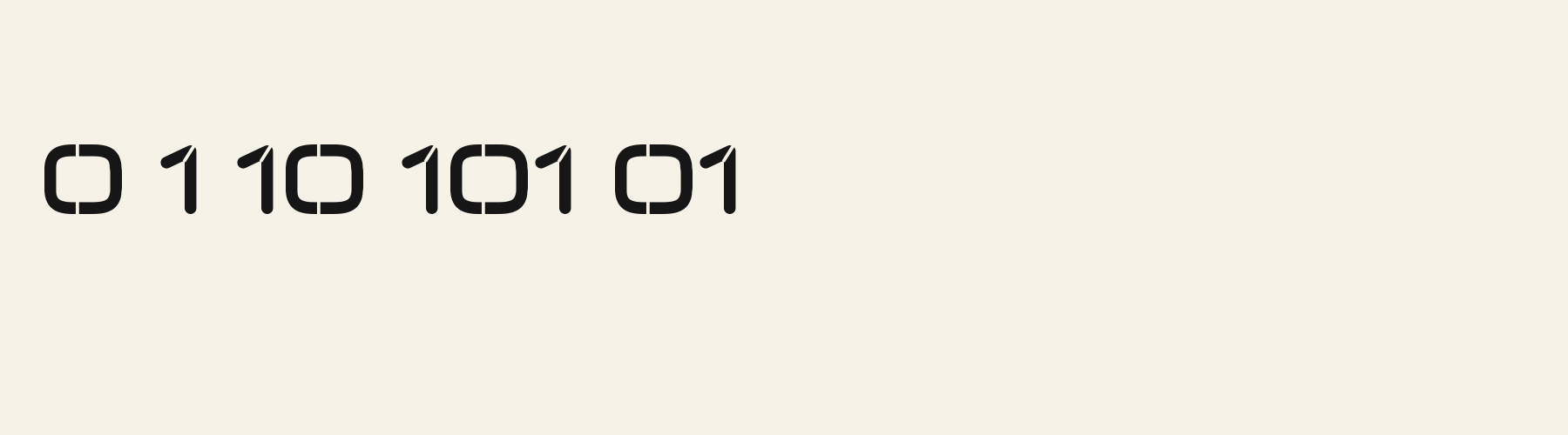 Brigade Wide Stencil numbers specimen