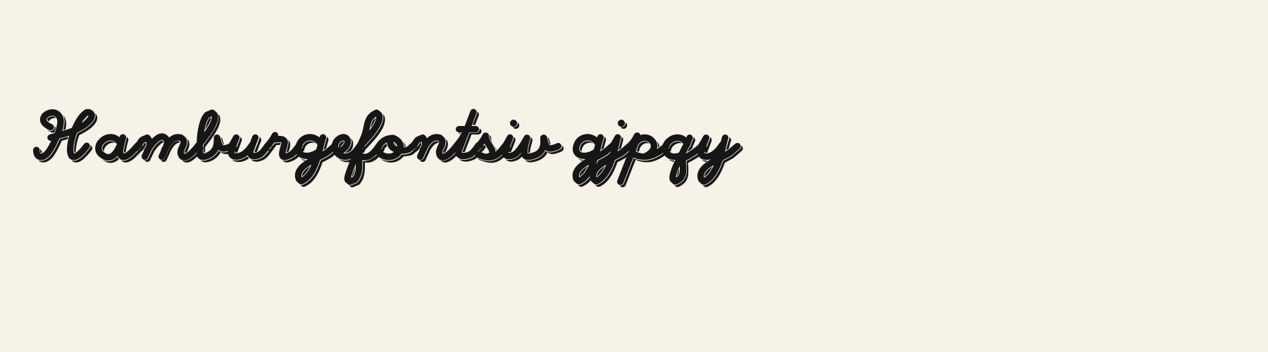 Script 3D lowercase specimen