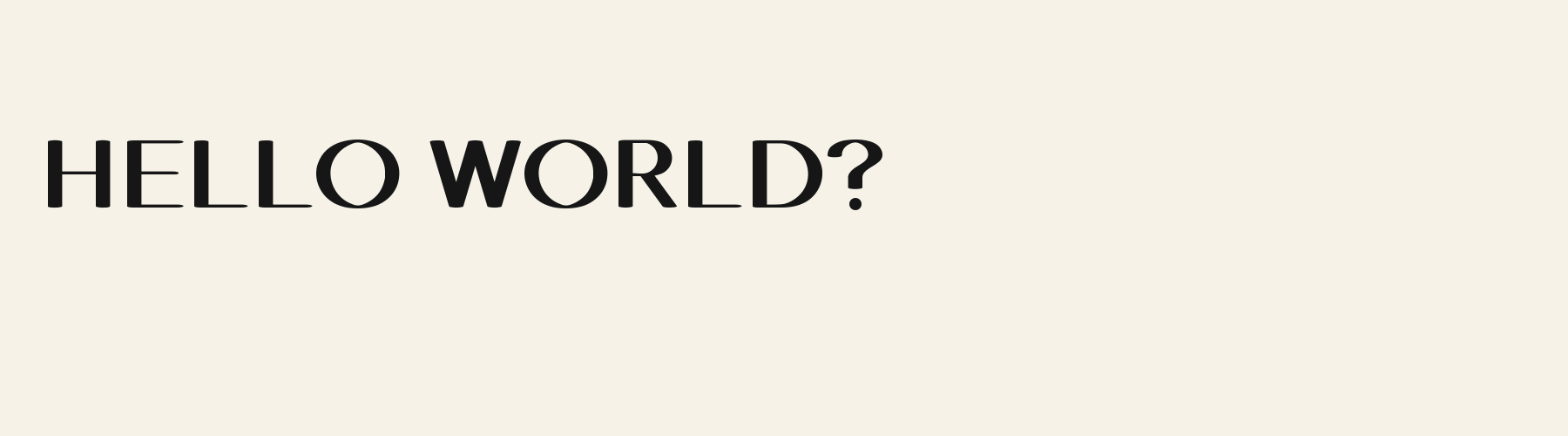 Skyline Deco pangram specimen