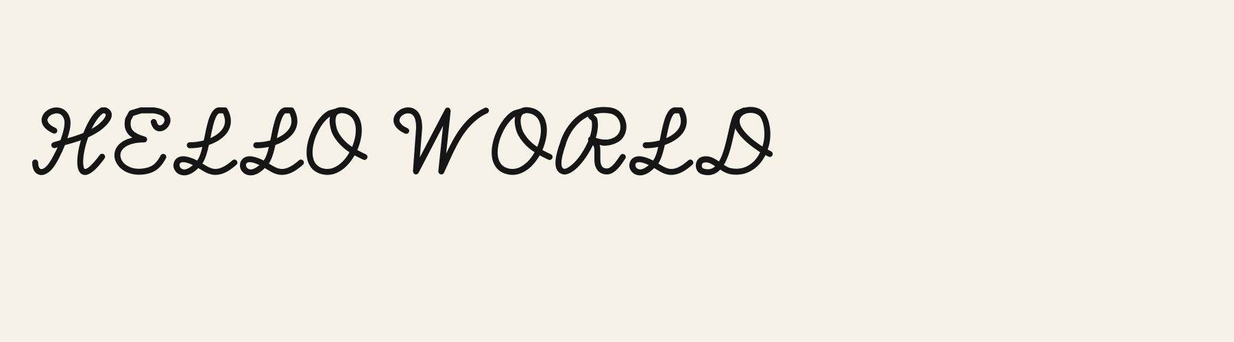 Velvet Cursive cover specimen