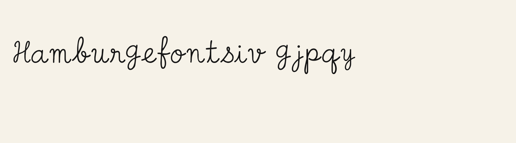 Cursive School Upright lowercase specimen