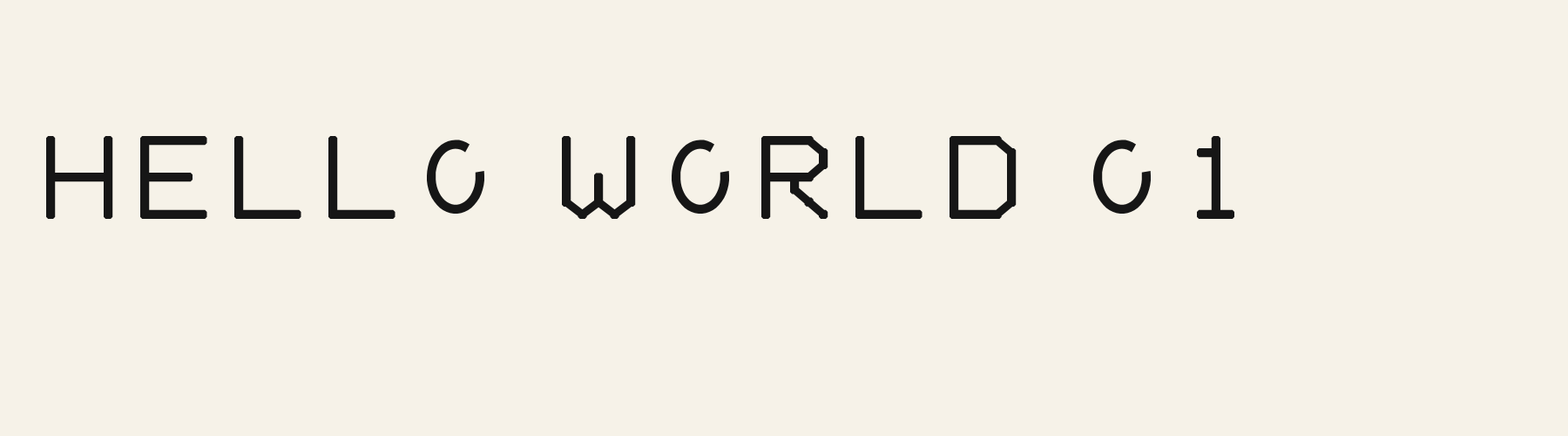 Geo Diagonal Aperture bold specimen