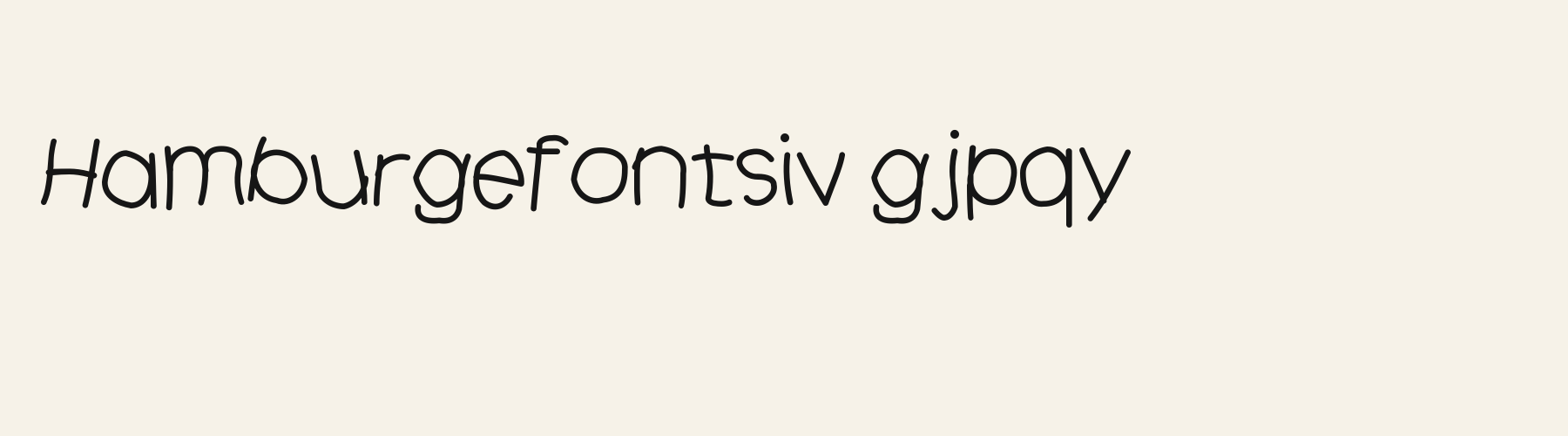 Doodle Kid Print lowercase specimen