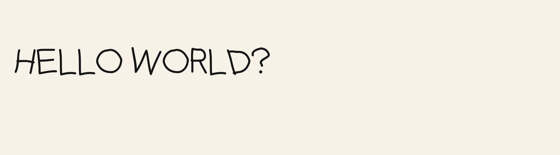 Doodle Kid Print pangram specimen
