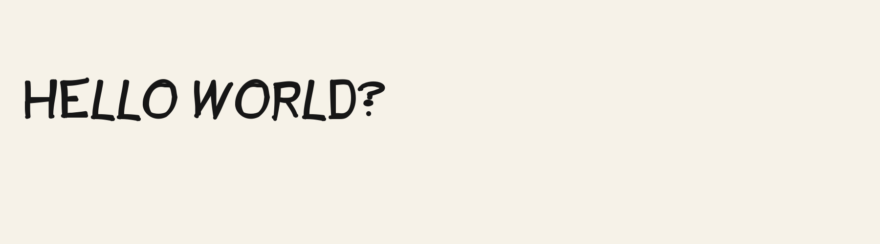 Caption Comic pangram specimen