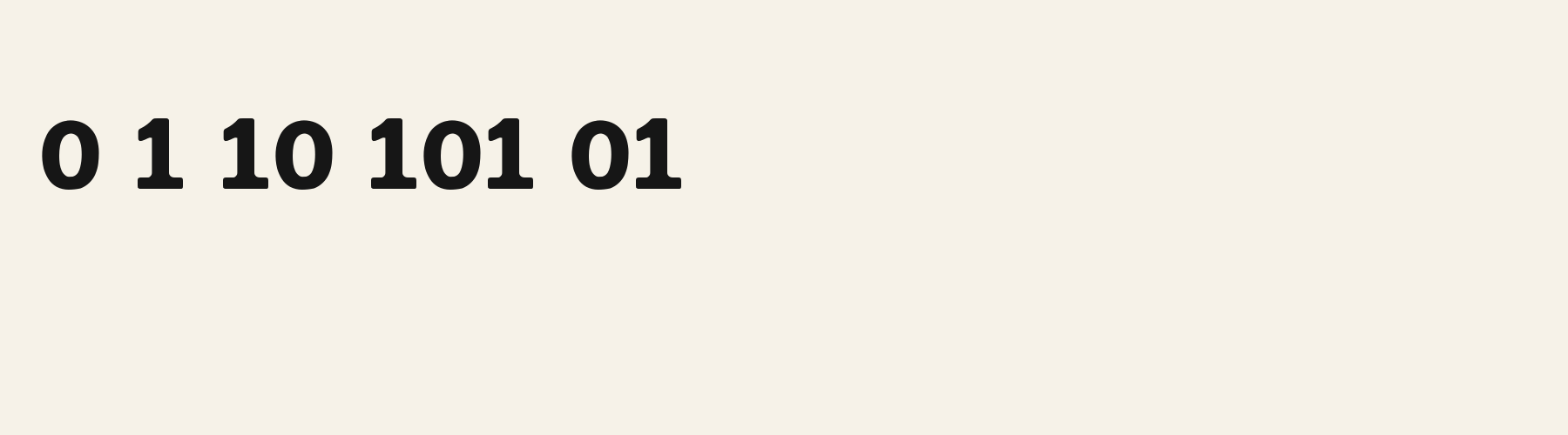 Cove Joint Sans numbers specimen