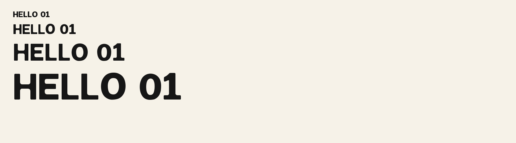 Cove Joint Sans sizes specimen