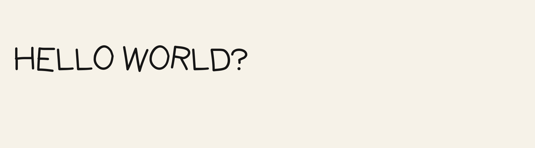 Doodle Bounce pangram specimen