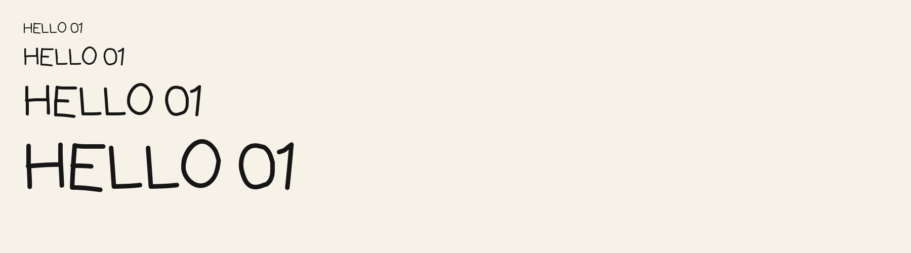 Doodle Bounce sizes specimen