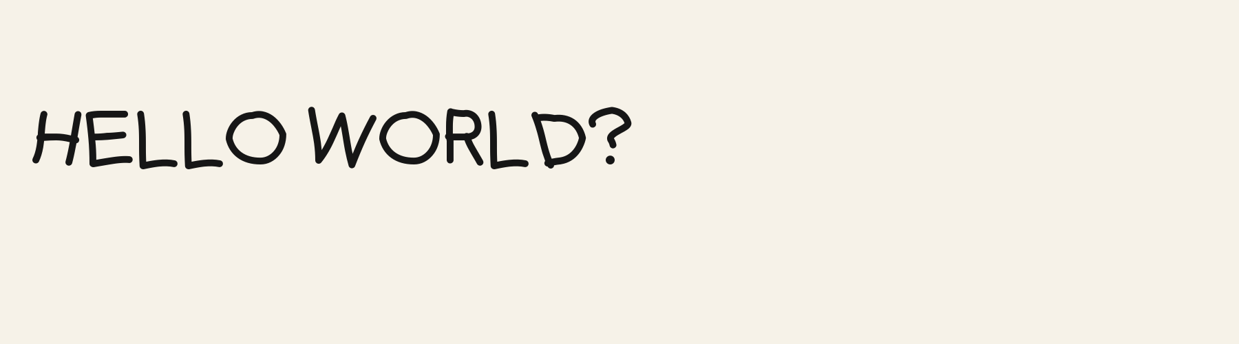 Crayon Print pangram specimen