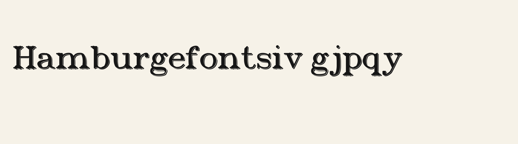 Parlour Shadow lowercase specimen