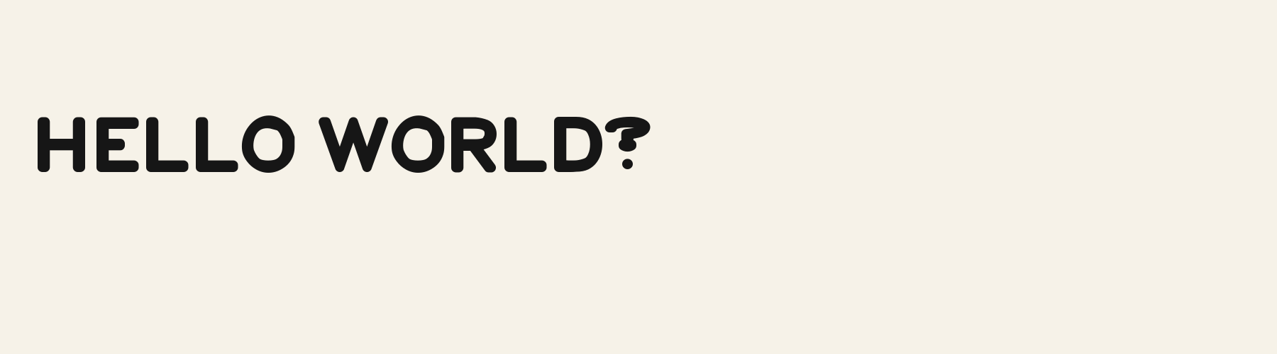 Emblem Bold pangram specimen
