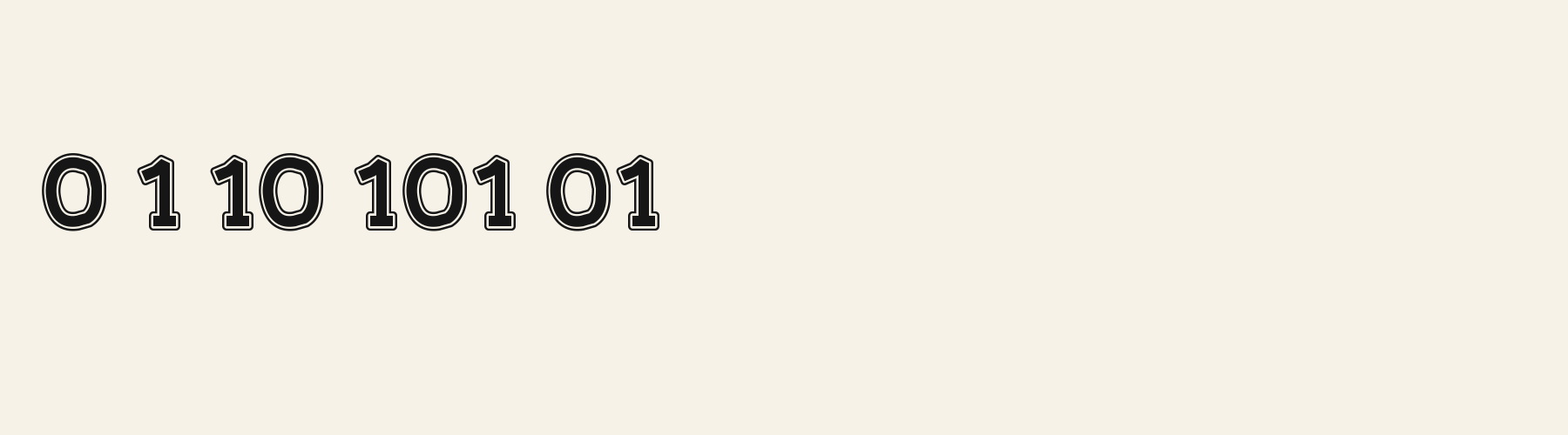 Pennant Slab numbers specimen